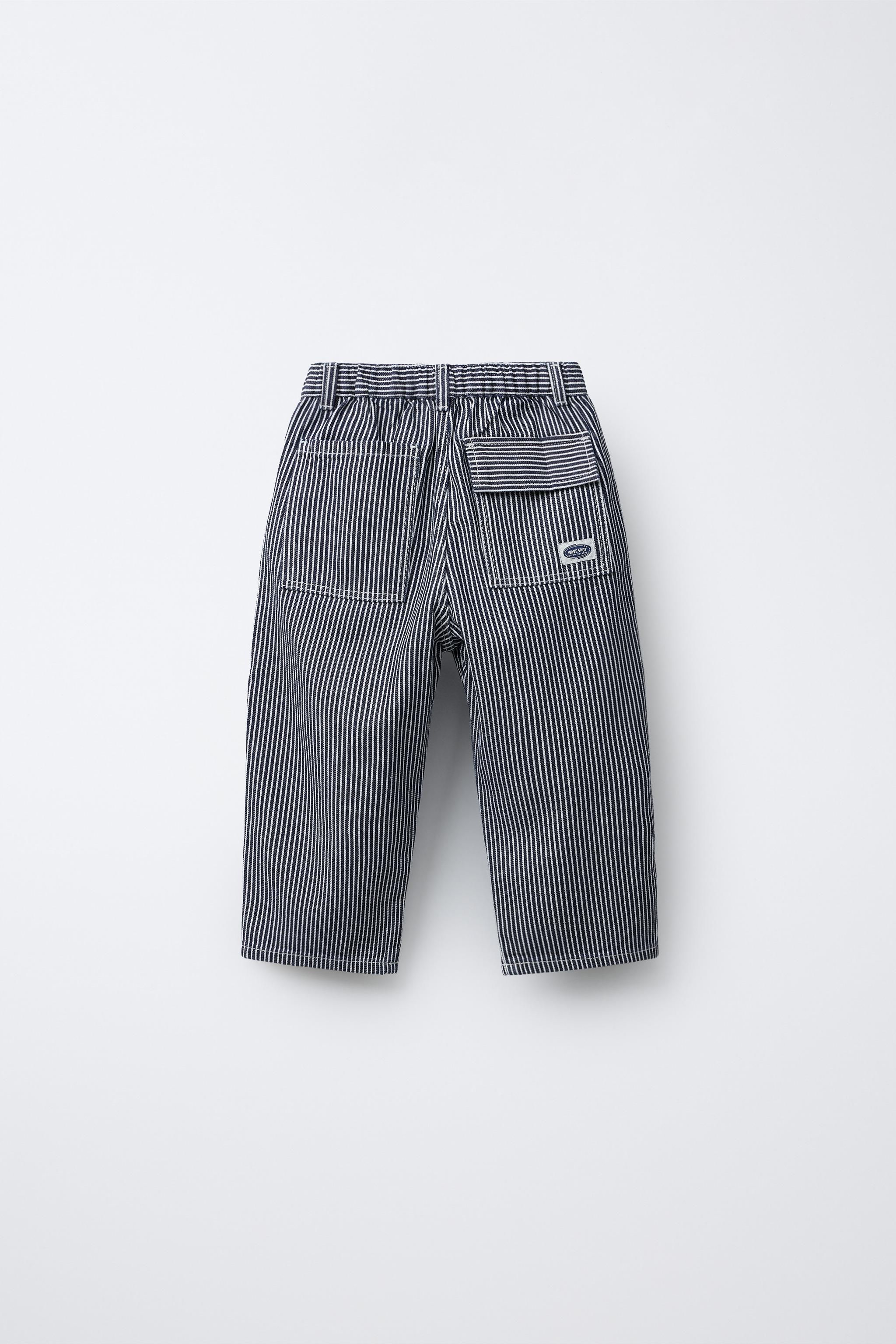 PANTALON DENIM BAGGY RAYURES
