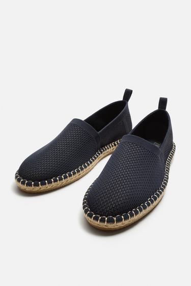 ESPADRILLE EN TISSU MAILLE - Bleu de Zara - Image 1