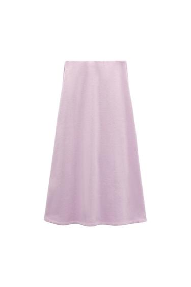 SOFT A-LINE MIDI SKIRT