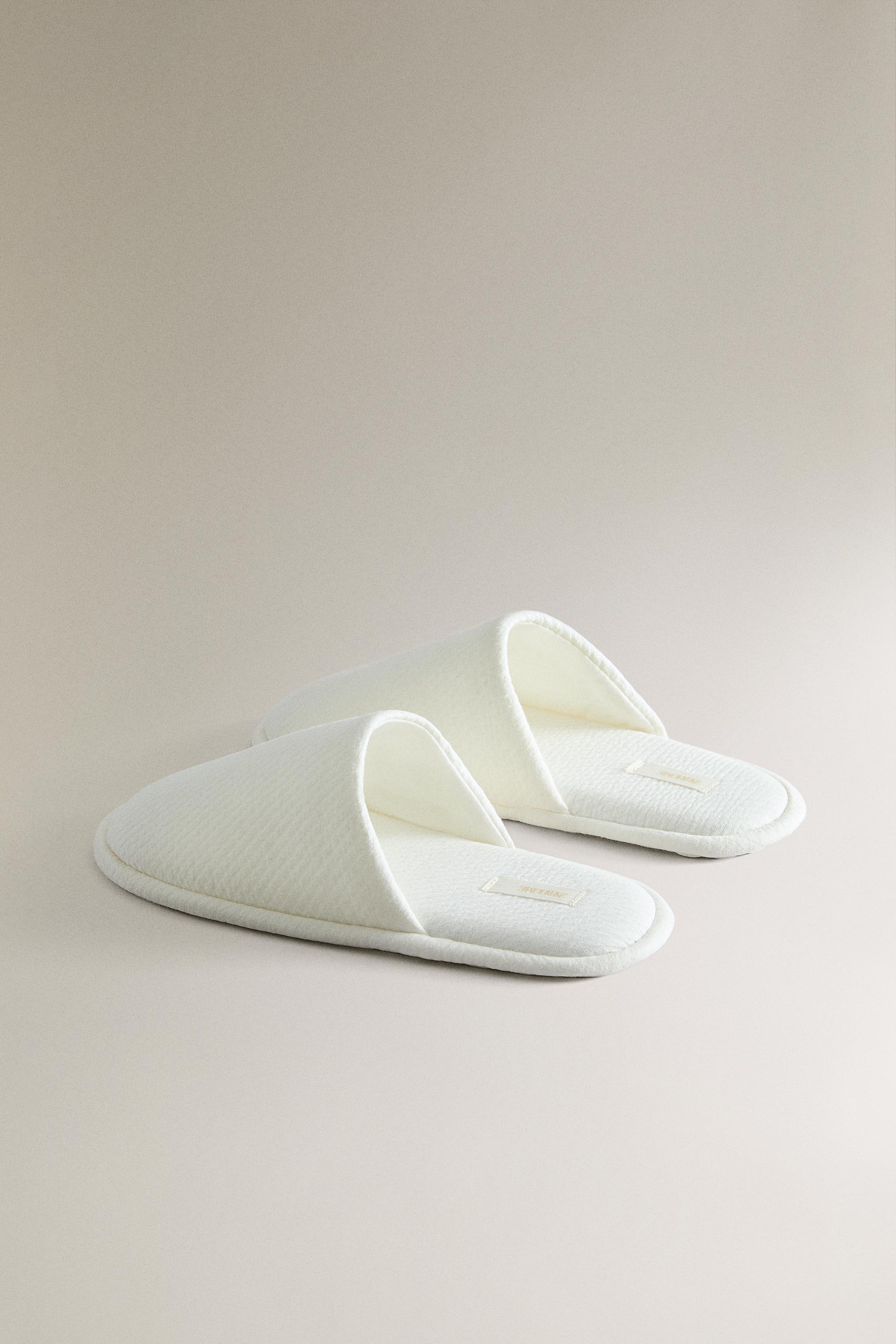 COTTON MULE SLIPPERS