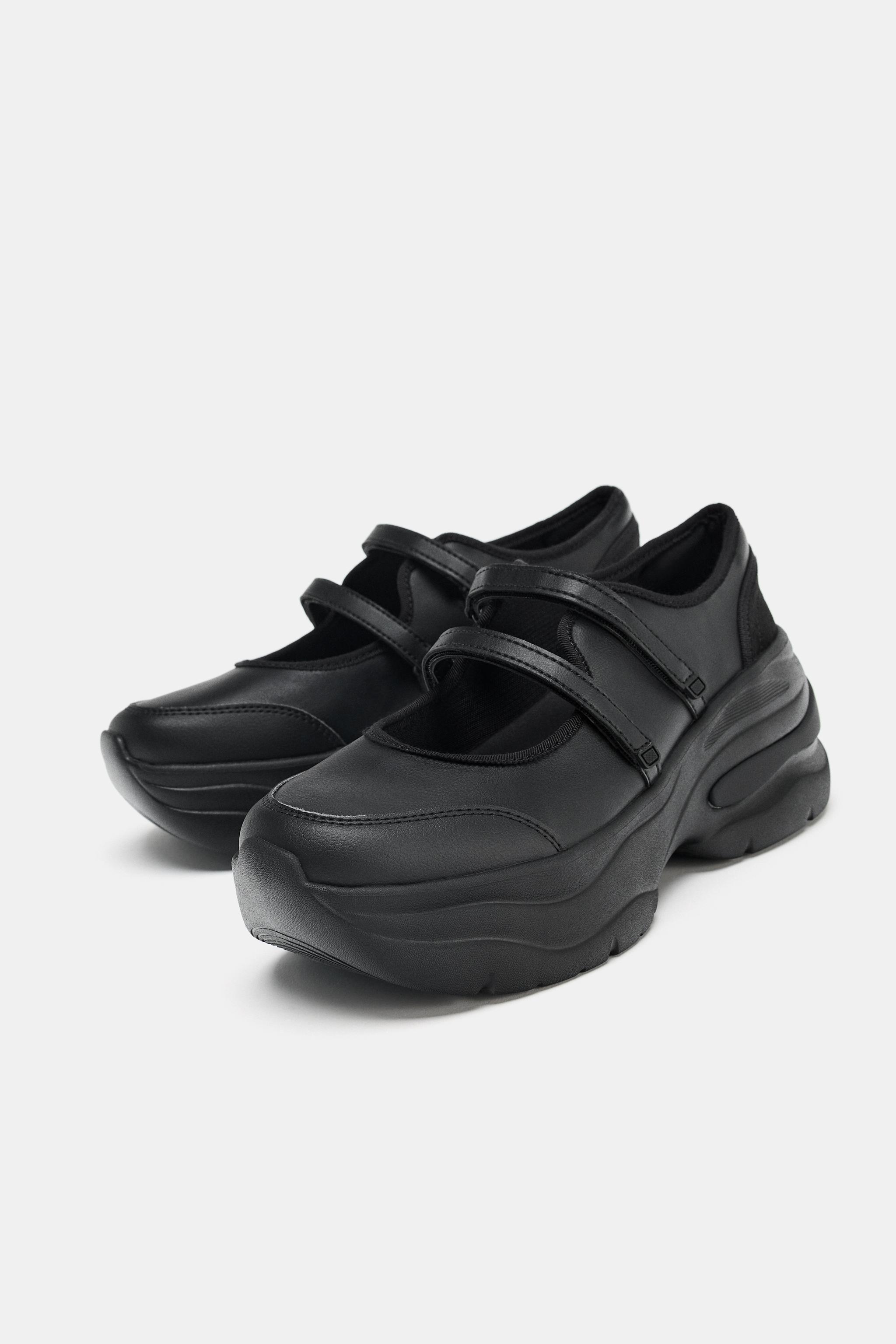 チャンキー ストラップ バレリーナ - ブラック | ZARA Japan / 日本