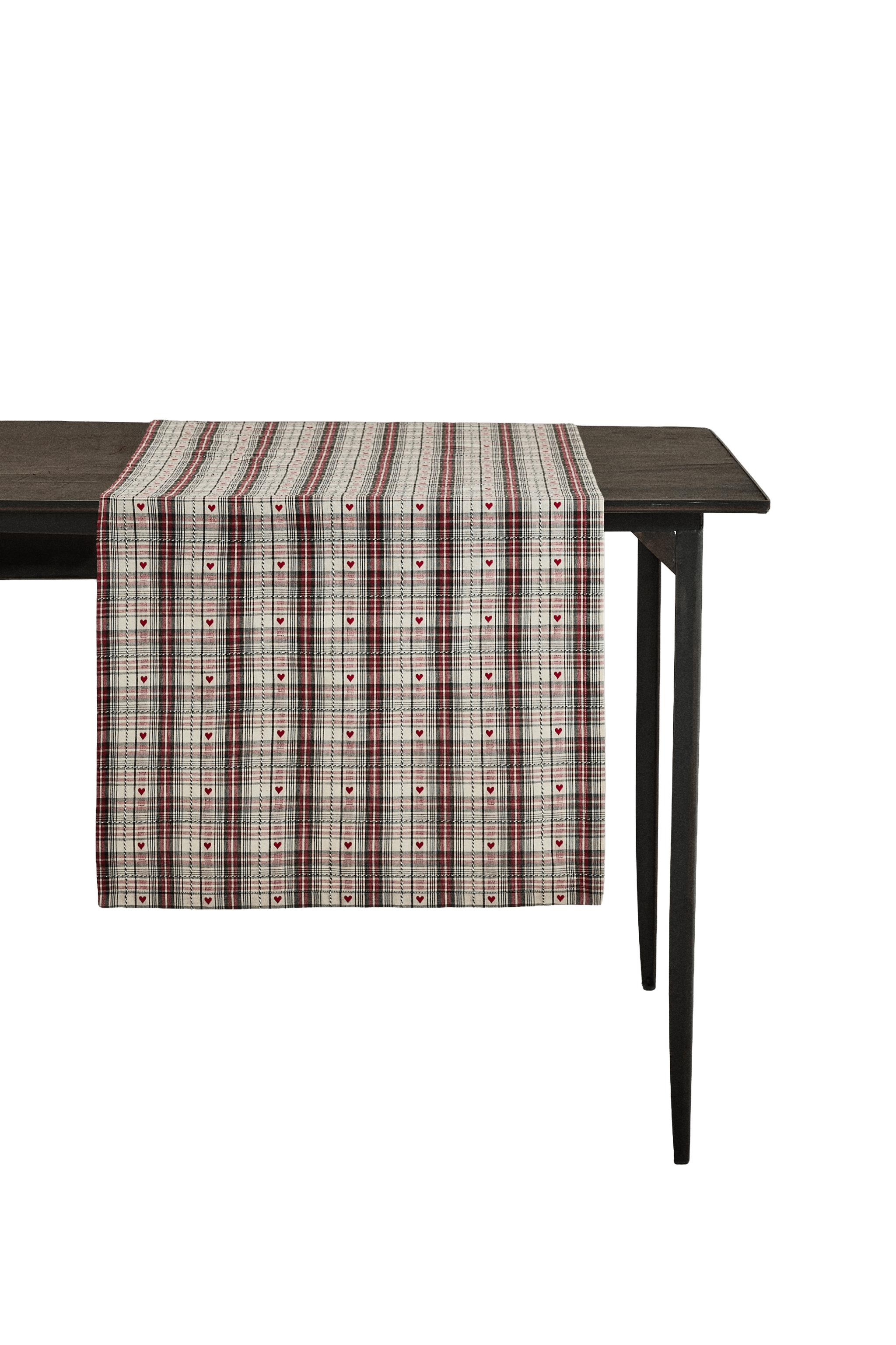ダイヤーン ハート クリスマス テーブルランナー - レッド | ZARA