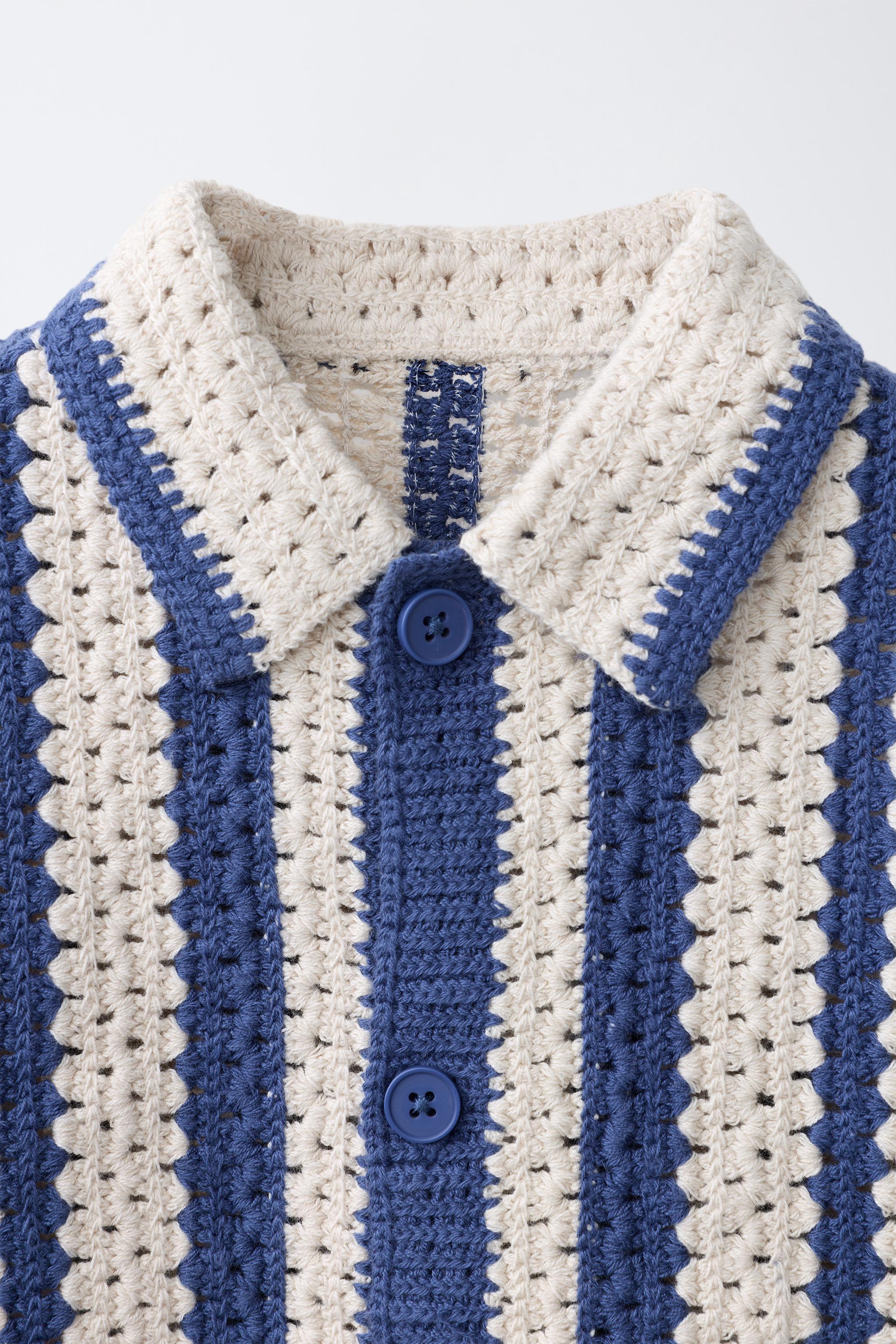 CHEMISE EN MAILLE CROCHET LANGOSTA