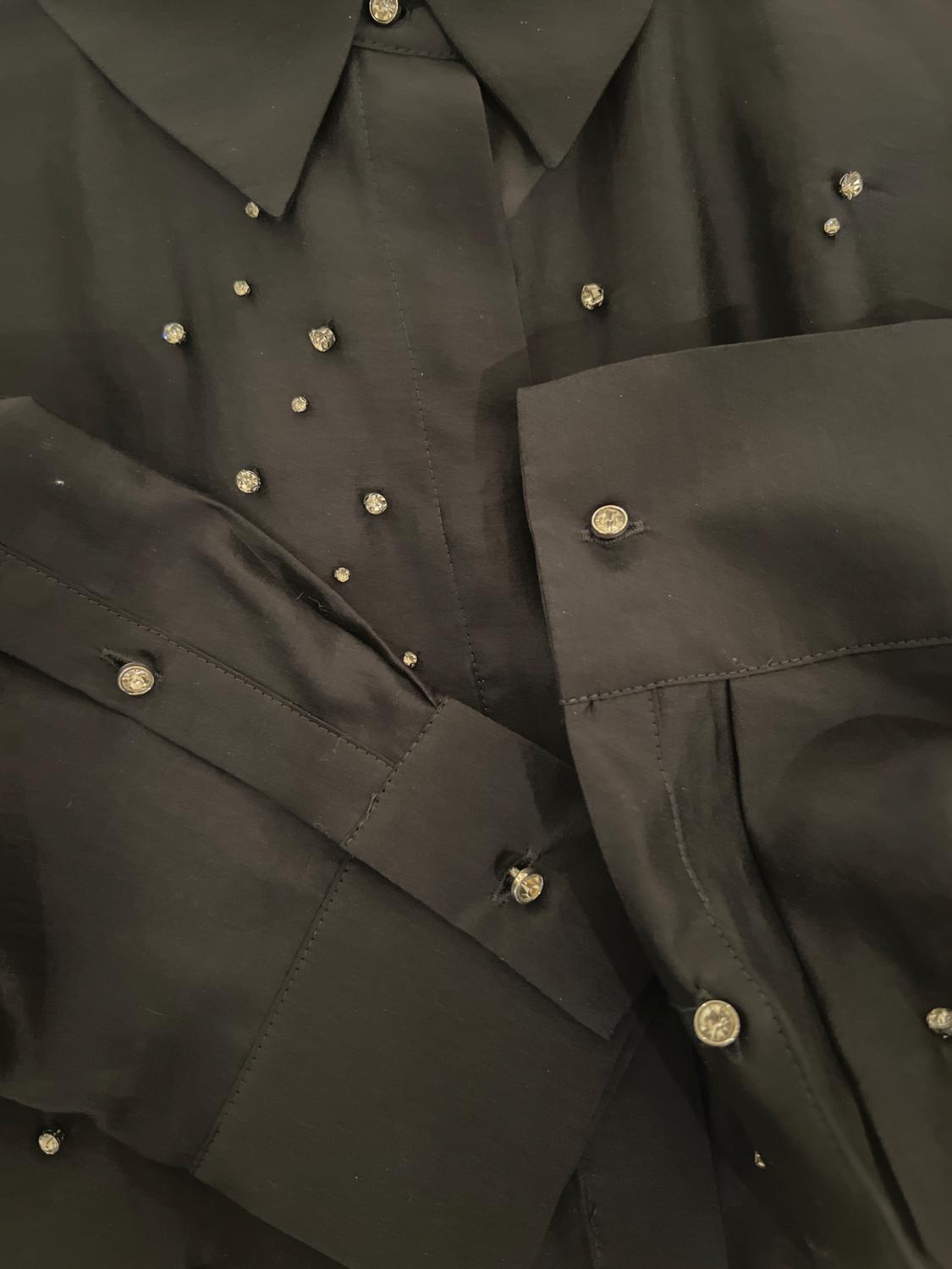 ZW COLLECTION EMBROIDERED SHIRT WITH JEWELS - Image 4