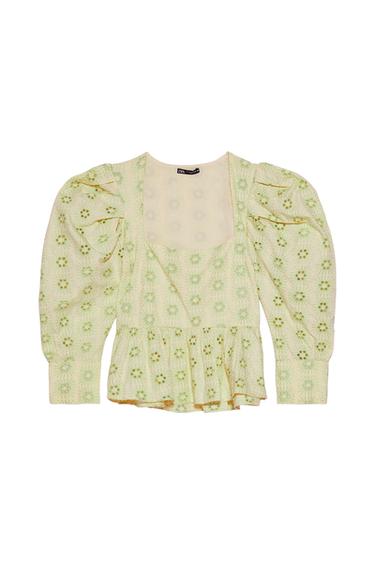 TOP WITH CUTWORK EMBROIDERY
