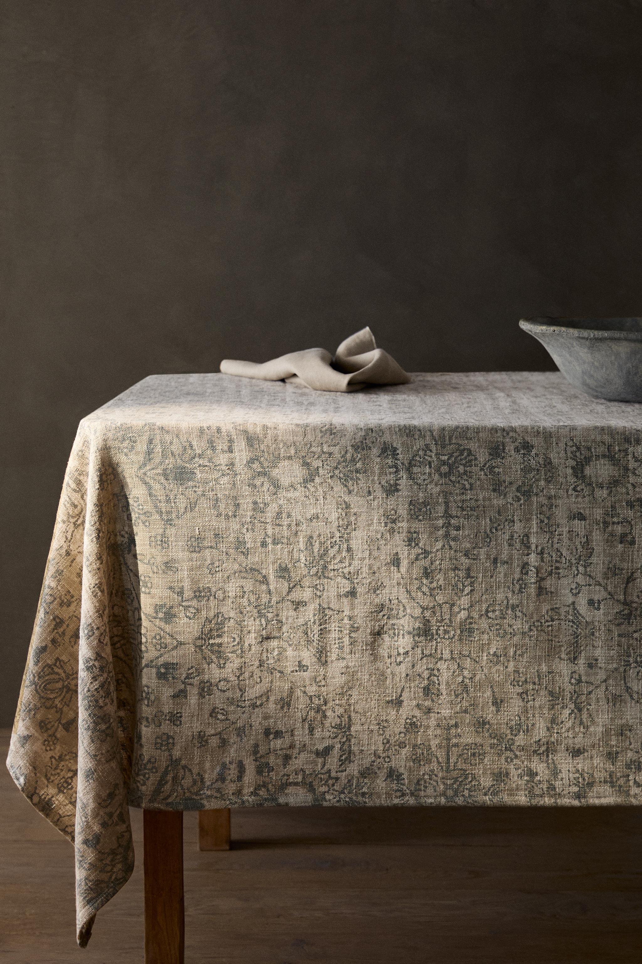 NAPPE PRINT FLORAL ESTOMPÉ