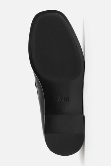 SMART LEATHER LOAFERS - Black by Zara - Image 3