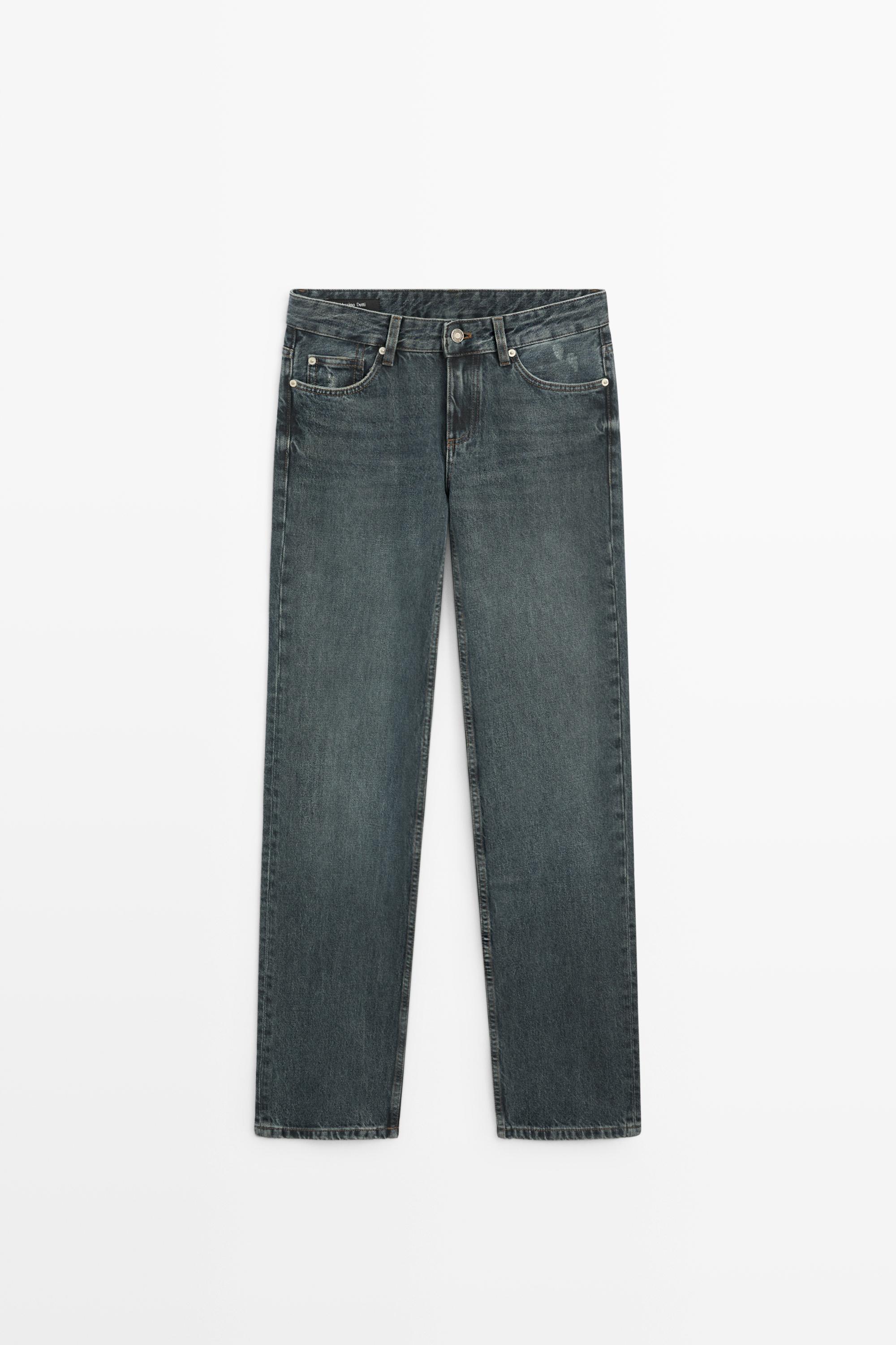Jean straight taille basse