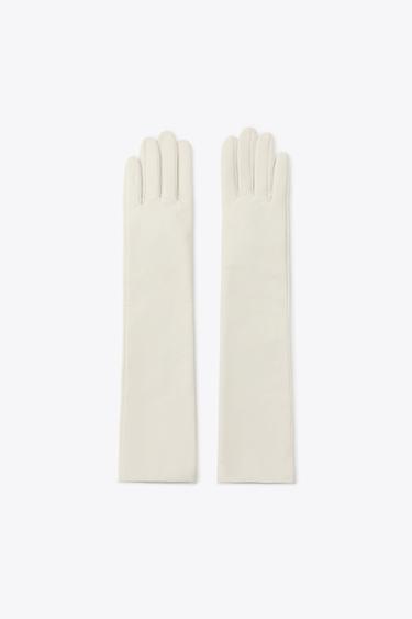 ΔΕΡΜΑΤΙΝΑ ΓΑΝΤΙΑ 100% LIMITED EDITION - Σπασμένο λευκό του Zara