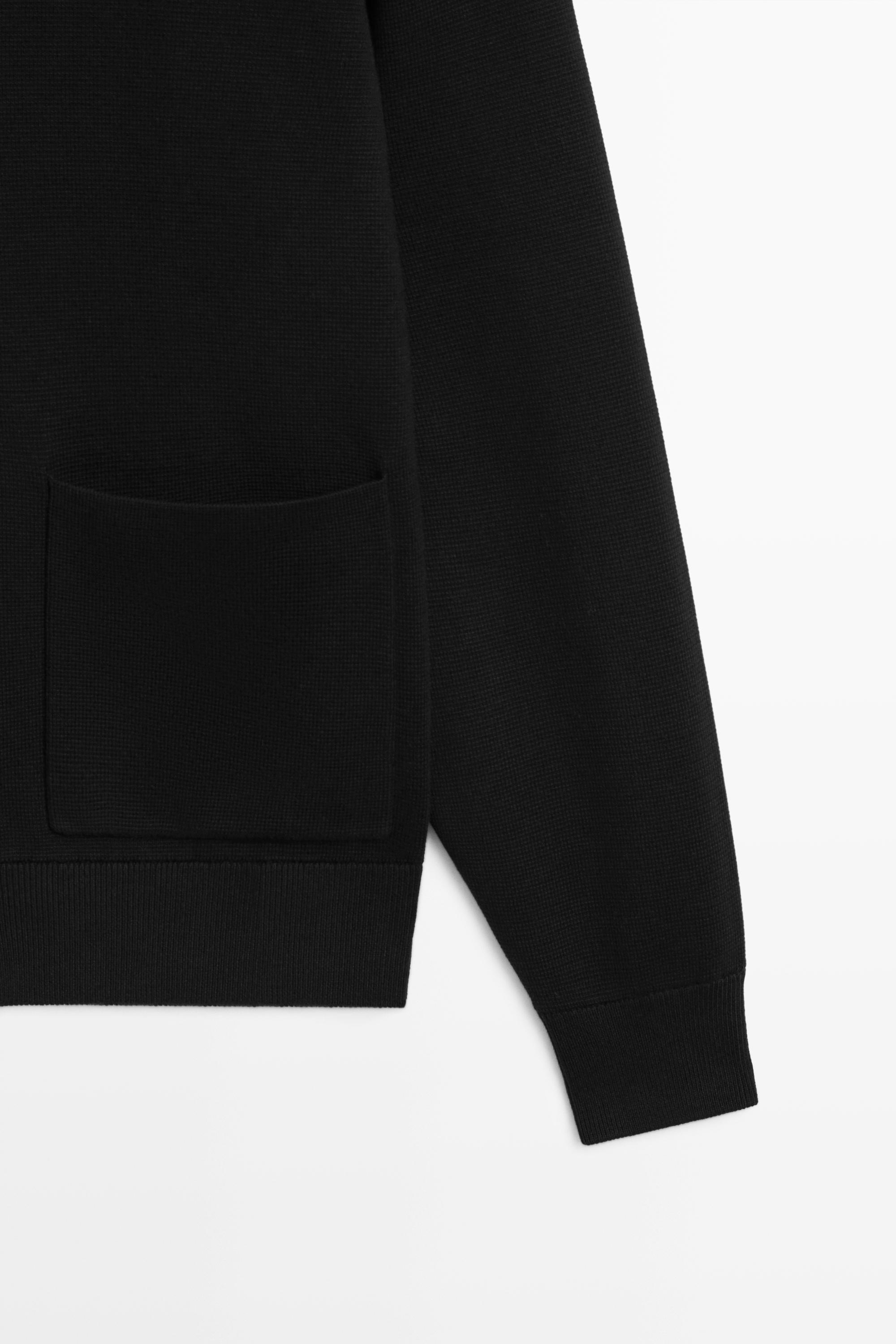 100% cotton knit polo collar cardigan
