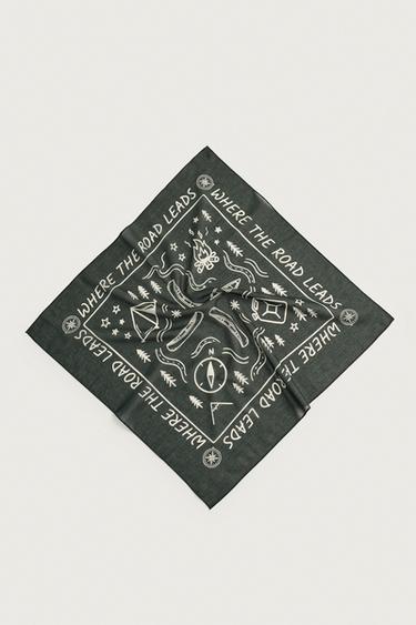 GRAPHIC PRINT BANDANA — Green 1