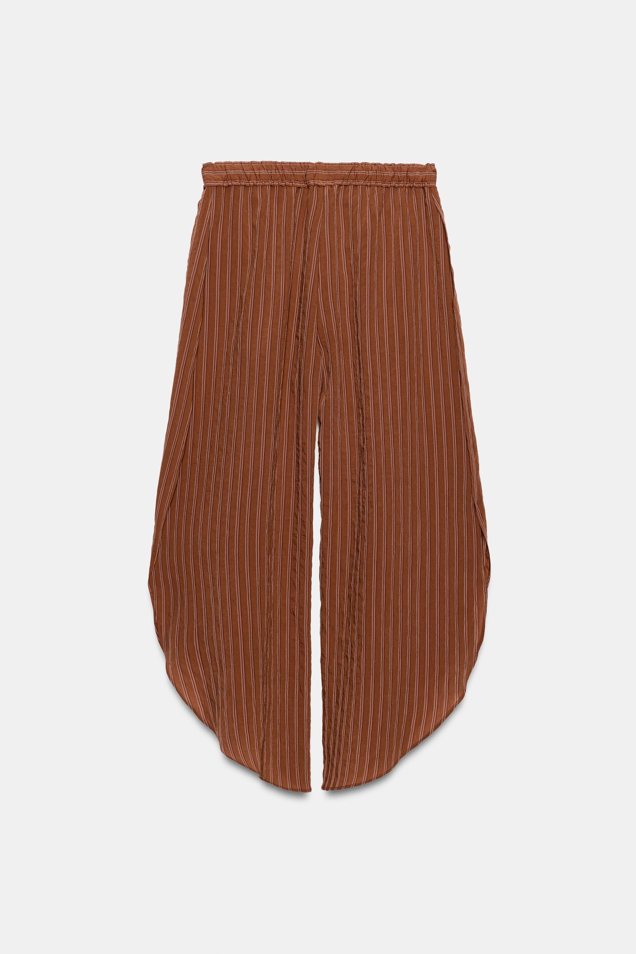 Женские брюки Zara ZW COLLECTION SIDE VENT TROUSERS — фото 6