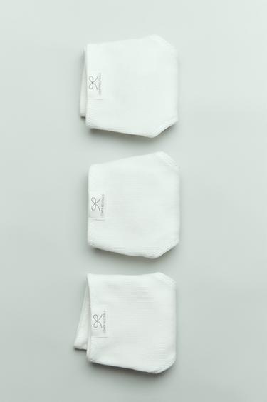 6-14 ANYS/ PAQUET DE TRES CALCETES DE CANALÉ AMB ETIQUETA - Cru de Zara