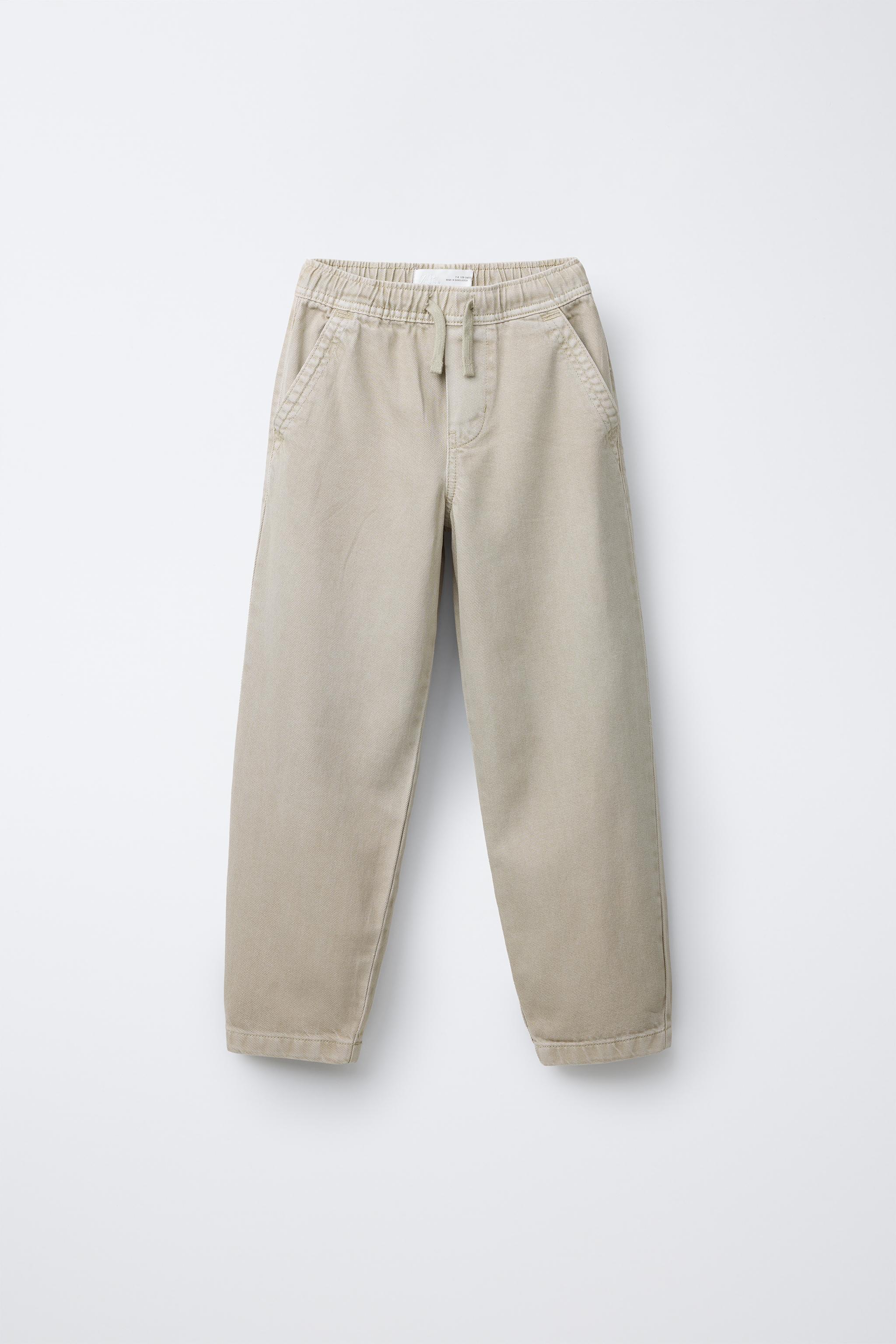 ルーズフィットツイルパンツ - エクリュ | ZARA Japan / 日本