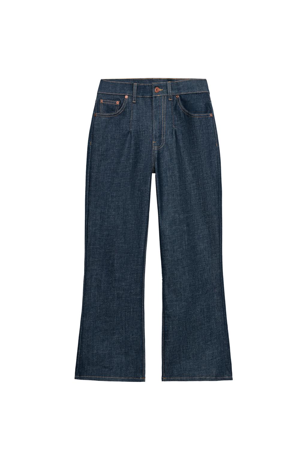 ZW COLLECTION MID-RISE CROPPED FLARE JEANS