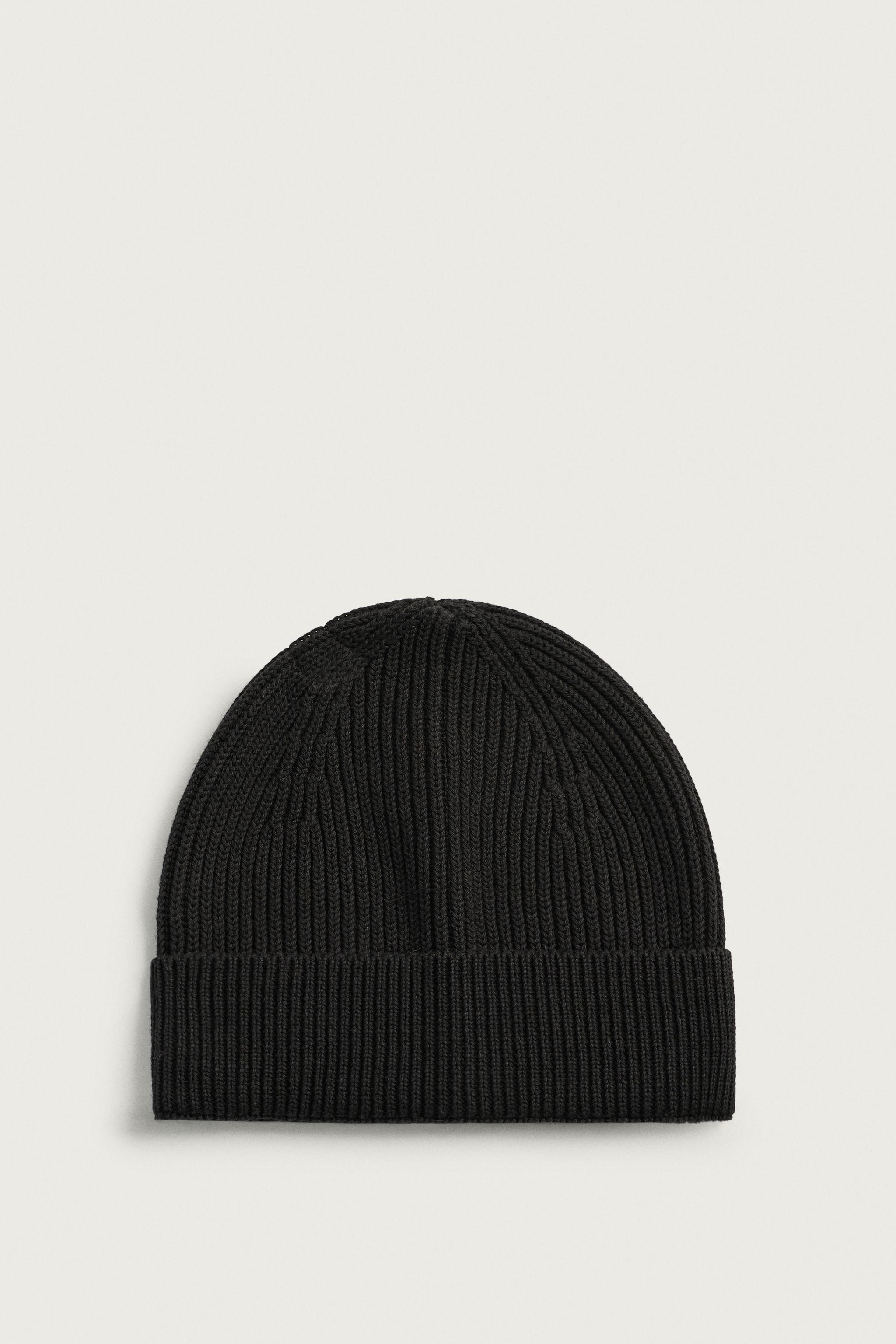 STRIPED JACQUARD KNIT BEANIE