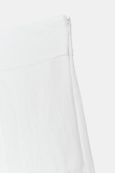 PANTALON À FENTES ZW COLLECTION - Blanc cassé de Zara - Image 8
