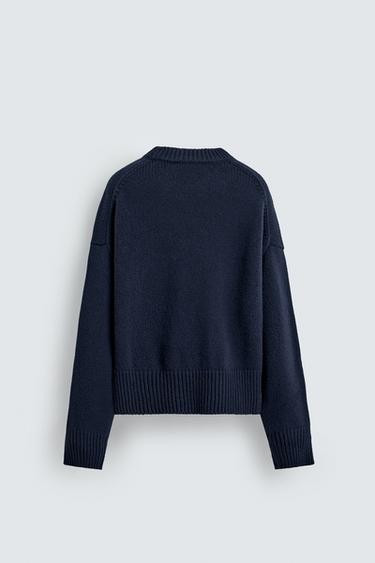 MICKEY SILHOUETTE TEXT SWEATER HARRY LAMBERT FOR ZARA X DISNEY - Navy blue by Zara - Image 2