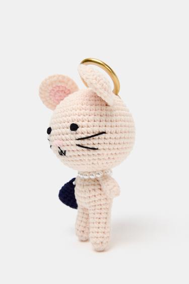 LITTLE MOUSE CHARM KEY RING - Pink by Zara - Image 2