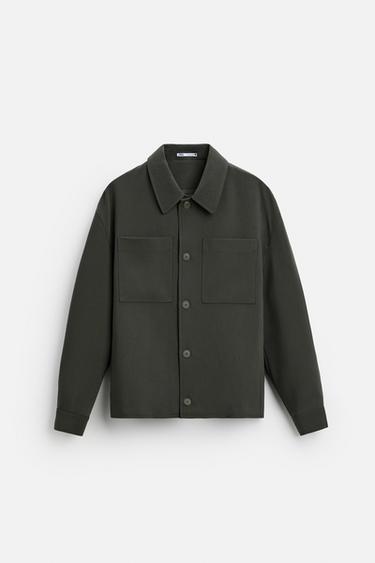 SURCHEMISE BOXY FIT - Vert de Zara - Image 7