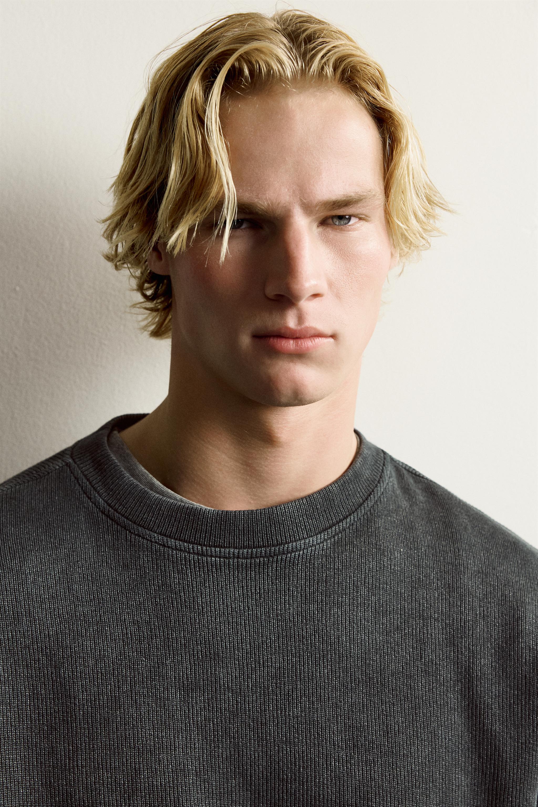 RELAXED FIT RIBBED SWEATSHIRT