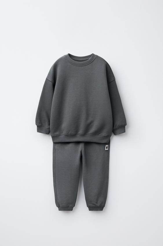 Tracksuit Ensemble De Jogging Zara Jogging Zara Garçon Top