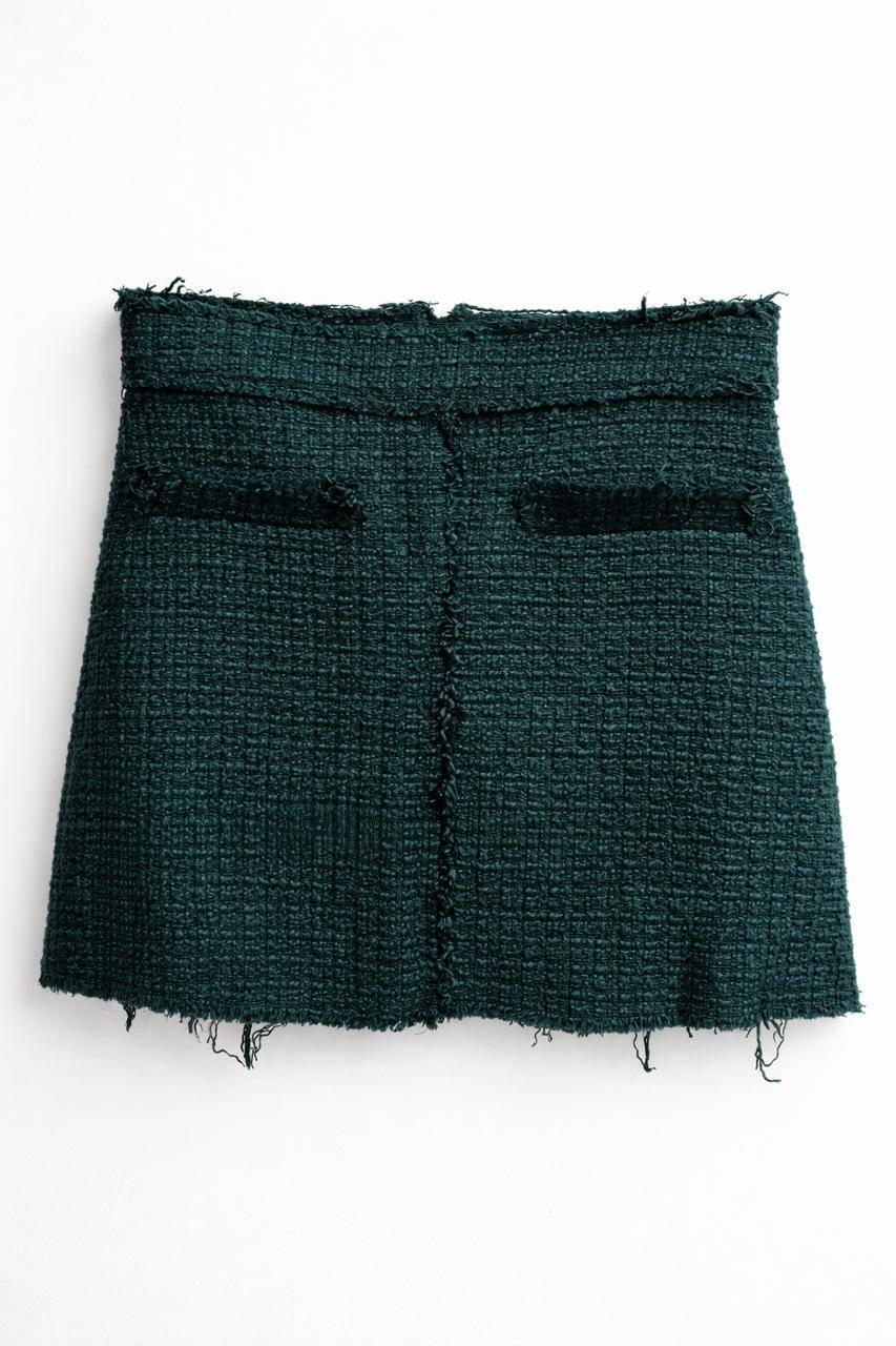 SHORT TEXTURED SKIRT - Image 2