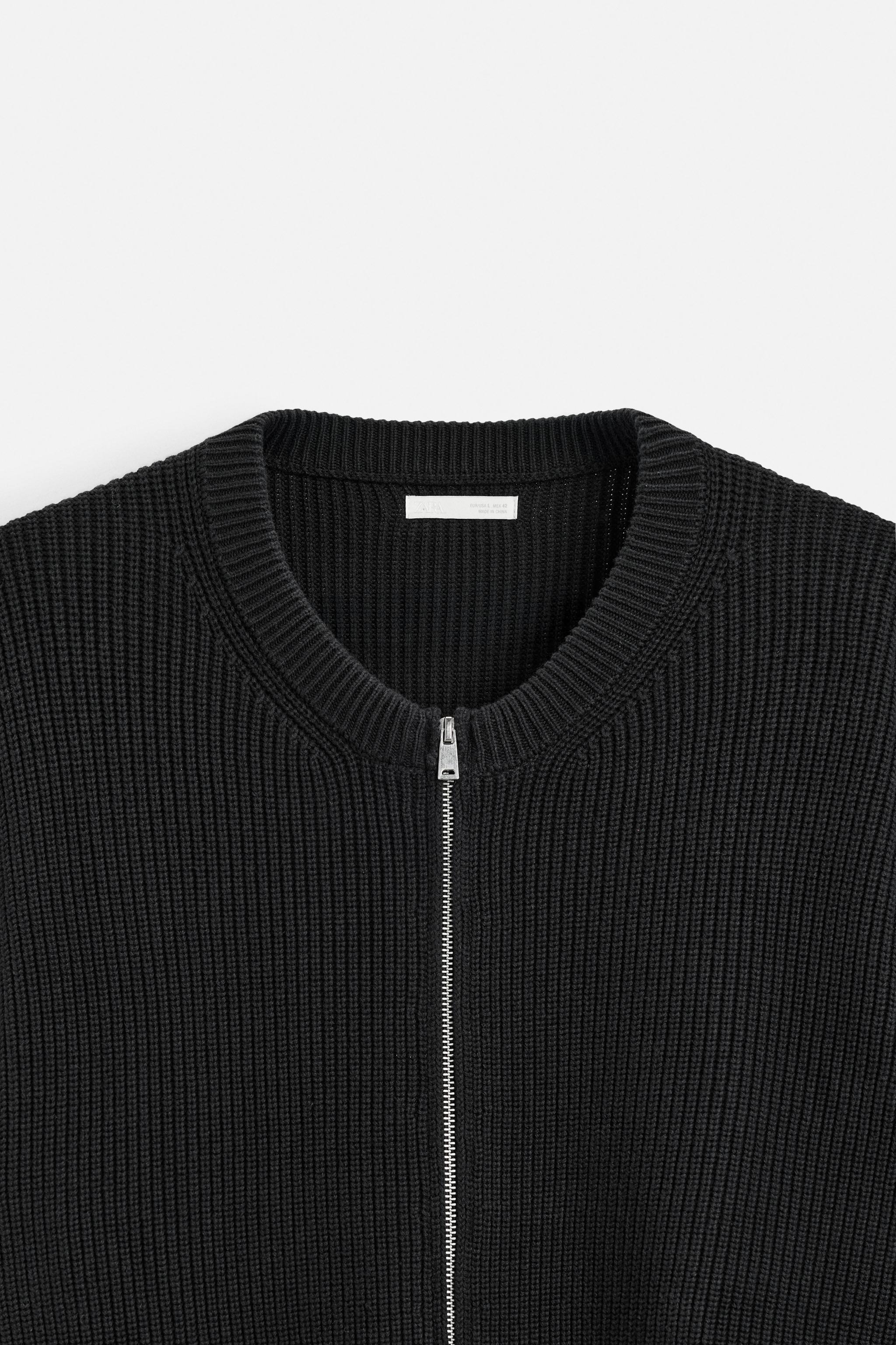 ZARA ニット ジャケット フェイクパール ジャンパー S 新品タグ