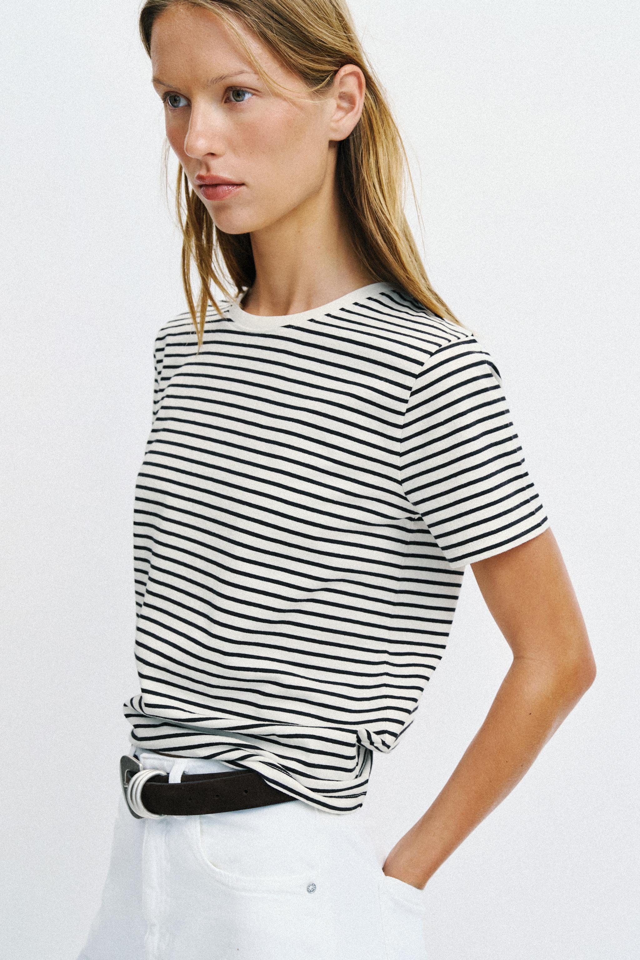 RUSTİK PAMUKLU T-SHIRT - Görsel 7