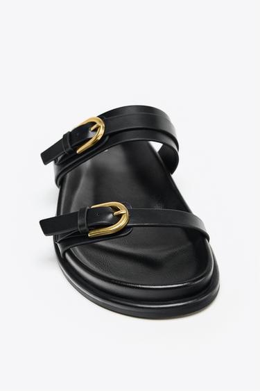 BUCKLED SANDALS - Black de Zara - Image 6