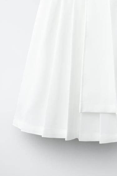 JUPE PLISSÉE ASYMÉTRIQUE PENN © - Blanc de Zara - Image 3