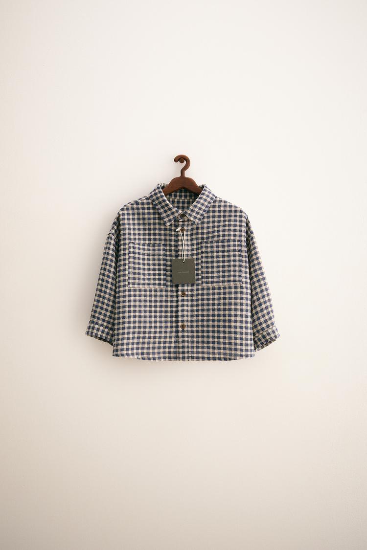 Sleeve Zara Check Shirt Jacket ZARA TIMELESS GINGHAM CHECK SHIRT