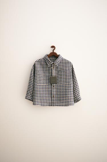 ZARA TIMELESS - GINGHAM CHECK SHIRT - Blue by Zara