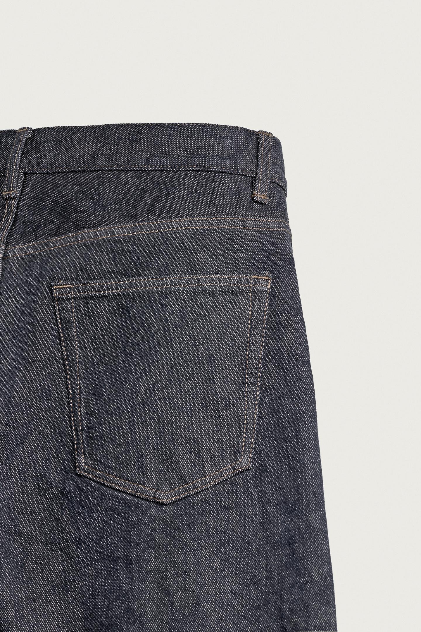Мужские джинсы Zara Low-Rise Straight-Fit, цвет: Синий — фото 11