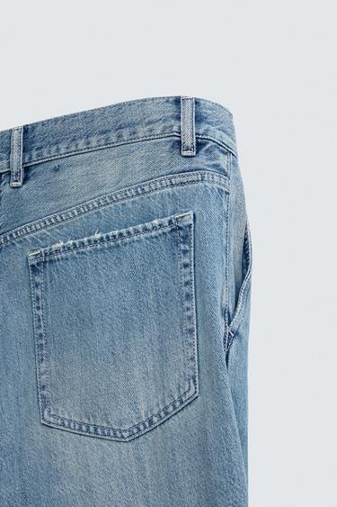 STRAIGHT-LEG DENIM CHINOS - Light blue by Zara - Image 9