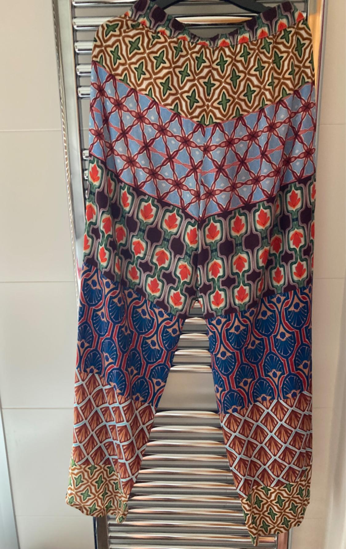 PRINTED PALAZZO TROUSERS - Image 2