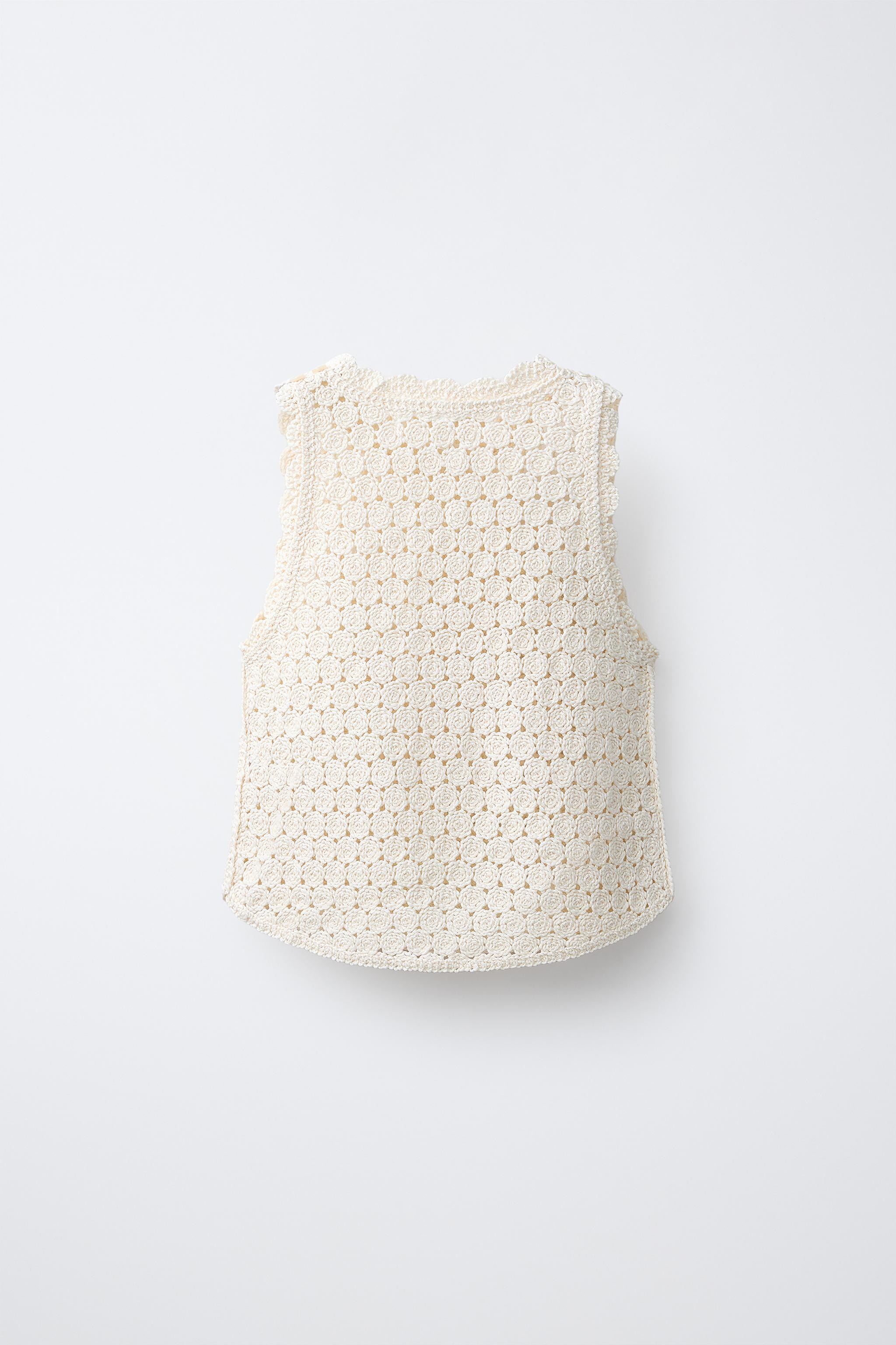 TOP EN CROCHET CŒUR