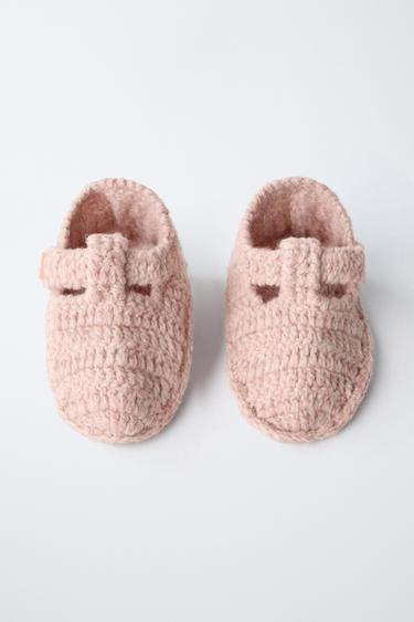 CHUNKY KNIT BOOTIES - Pink by Zara - Image 5