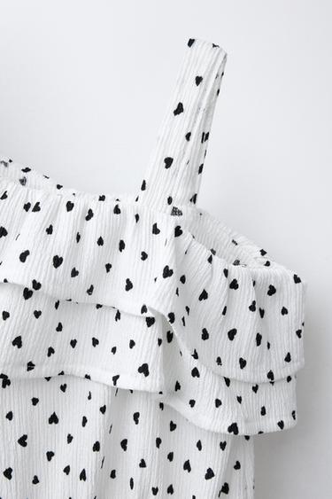 COMBI-SHORT CŒURS - Blanc / Noir de Zara - Image 2