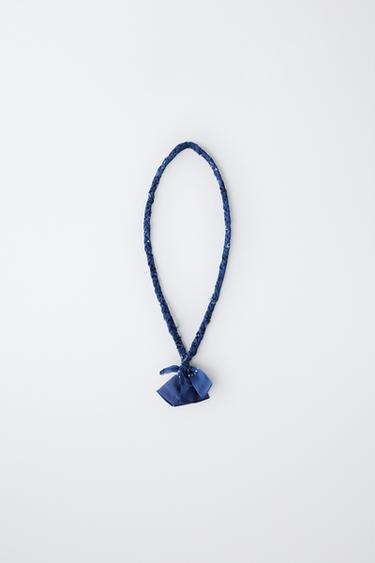 BRAIDED BANDANA NECKLACE - Blue by Zara - Image 0