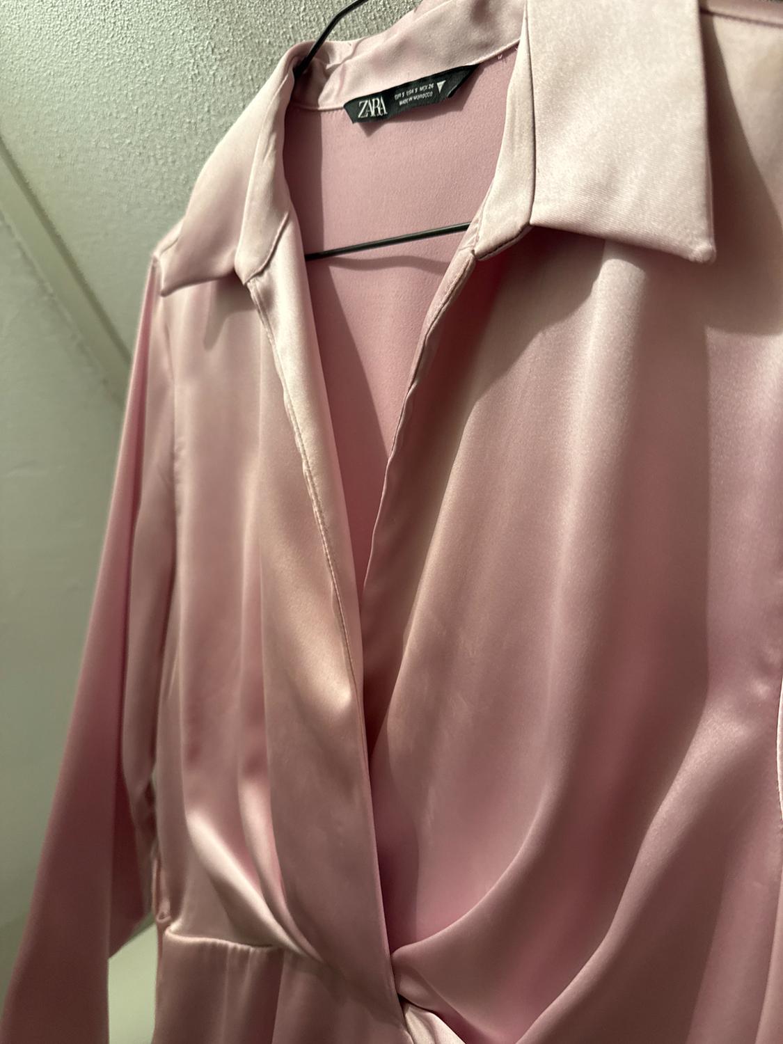 SHORT SATIN DRESS - Image 3
