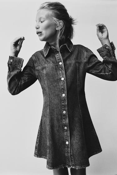 CUT-OUT DENIM DRESS - Blue by Zara