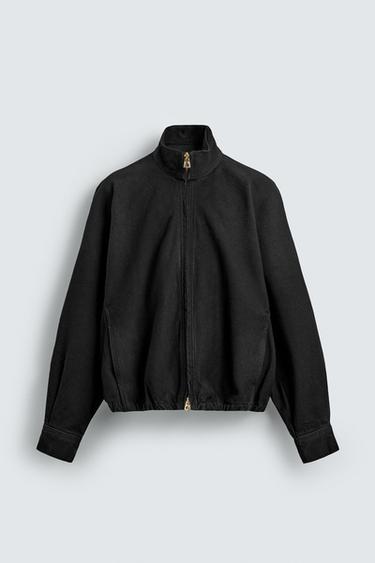 BOXY FIT МАҚТА КҮРТЕШЕ - Қара Zara компаниясынан