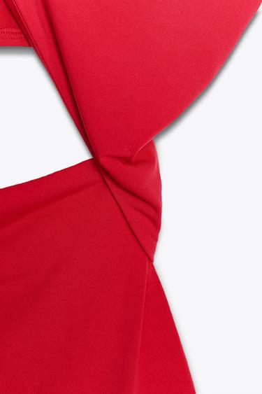 BODY CROISÉ CUT OUT - Rouge soutenu de Zara - Image 6