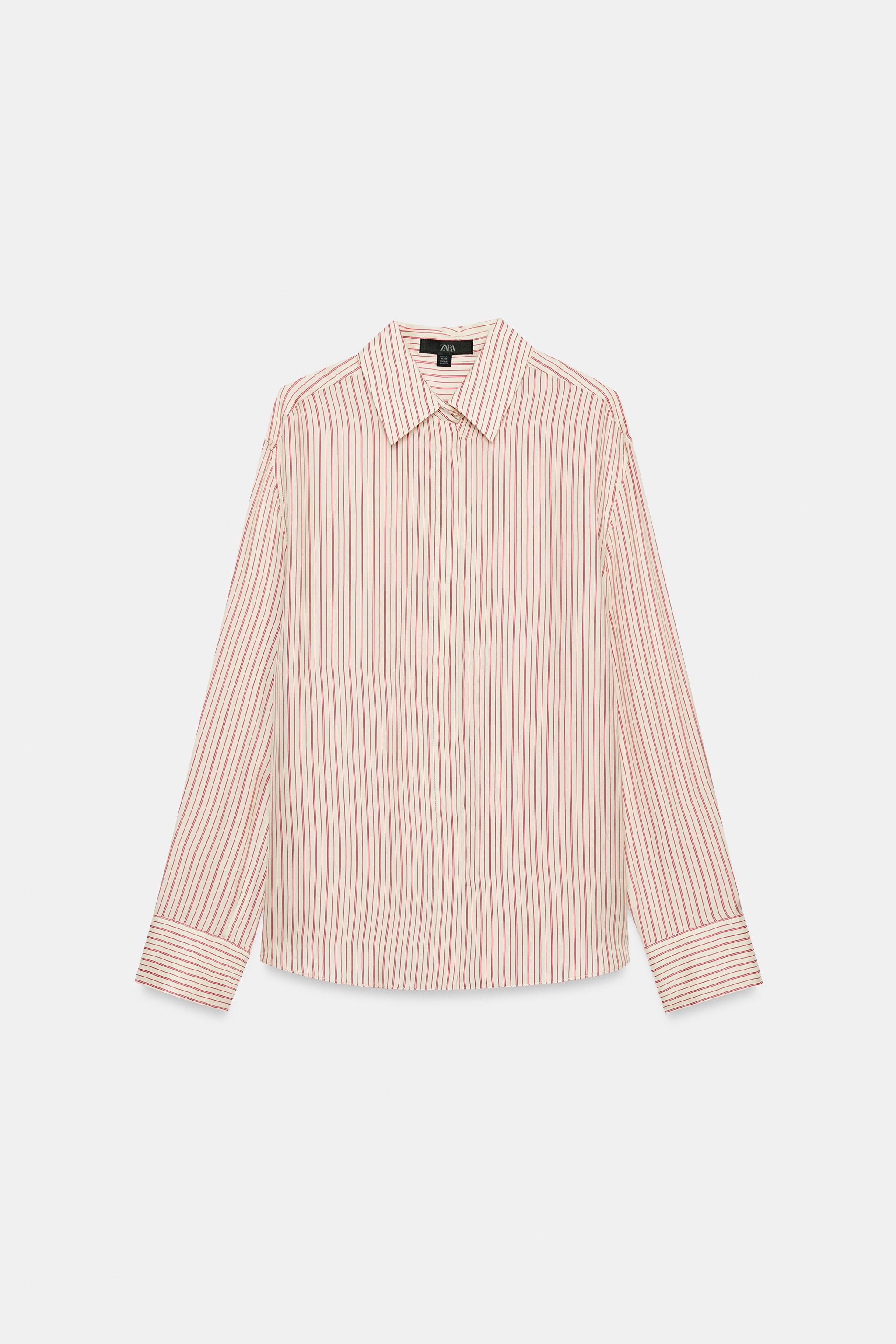 ZW COLLECTION SILK STRIPED SHIRT