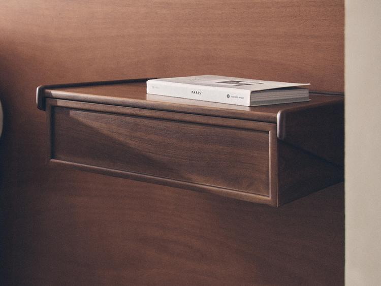 FLOATING NIGHTSTAND — Brown
