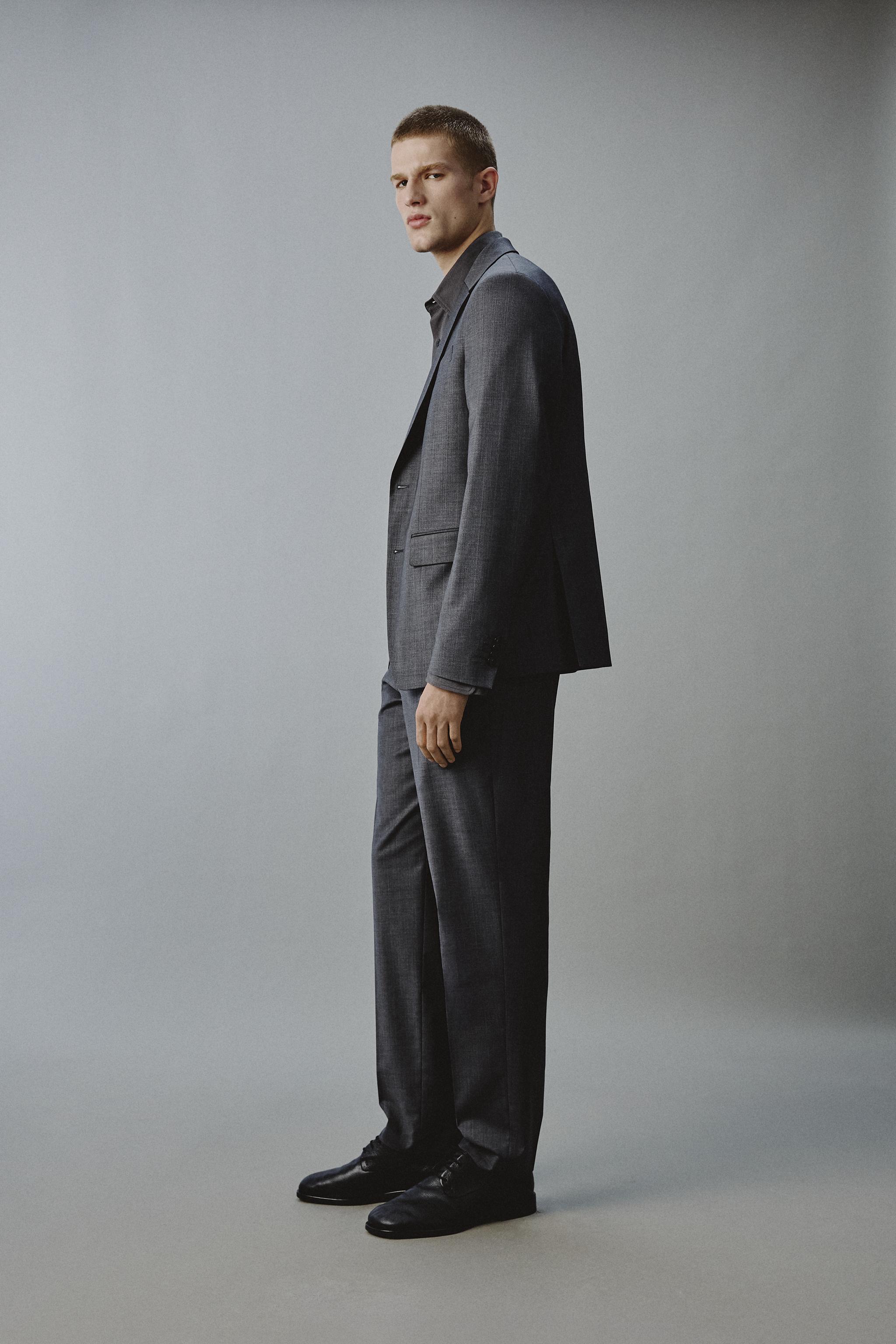 PANTALON DE COSTUME À RAYURES