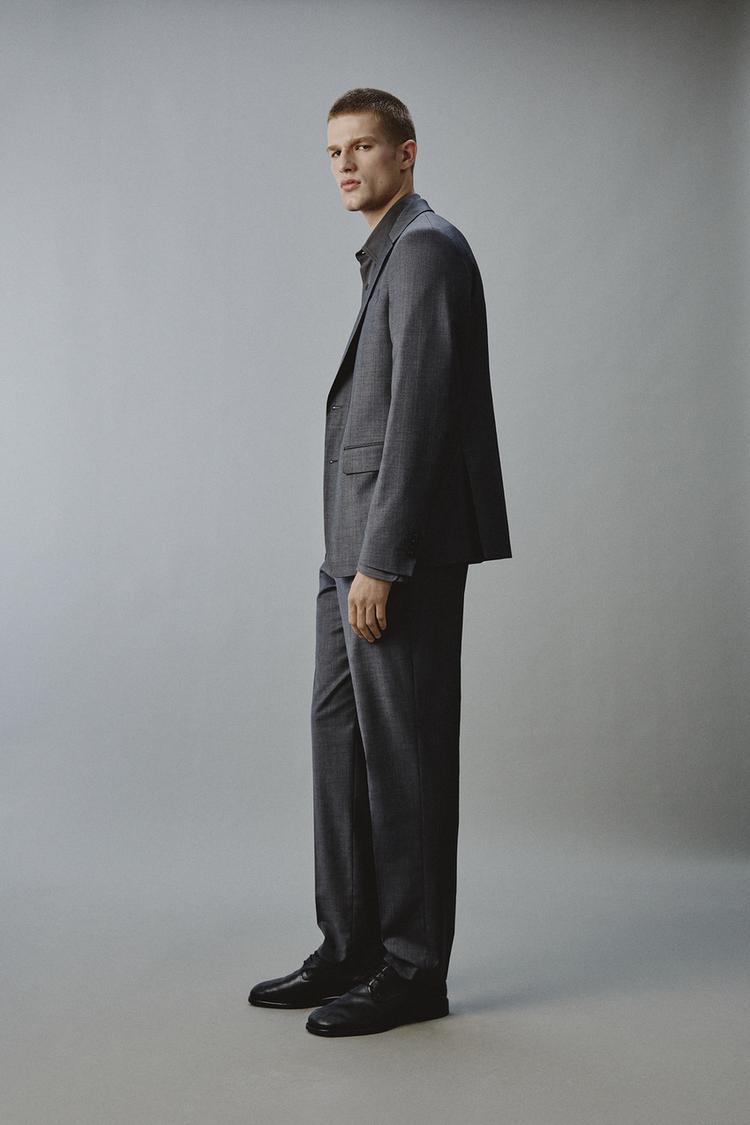 ZARA PINSTRIPED SUIT TROUSERS