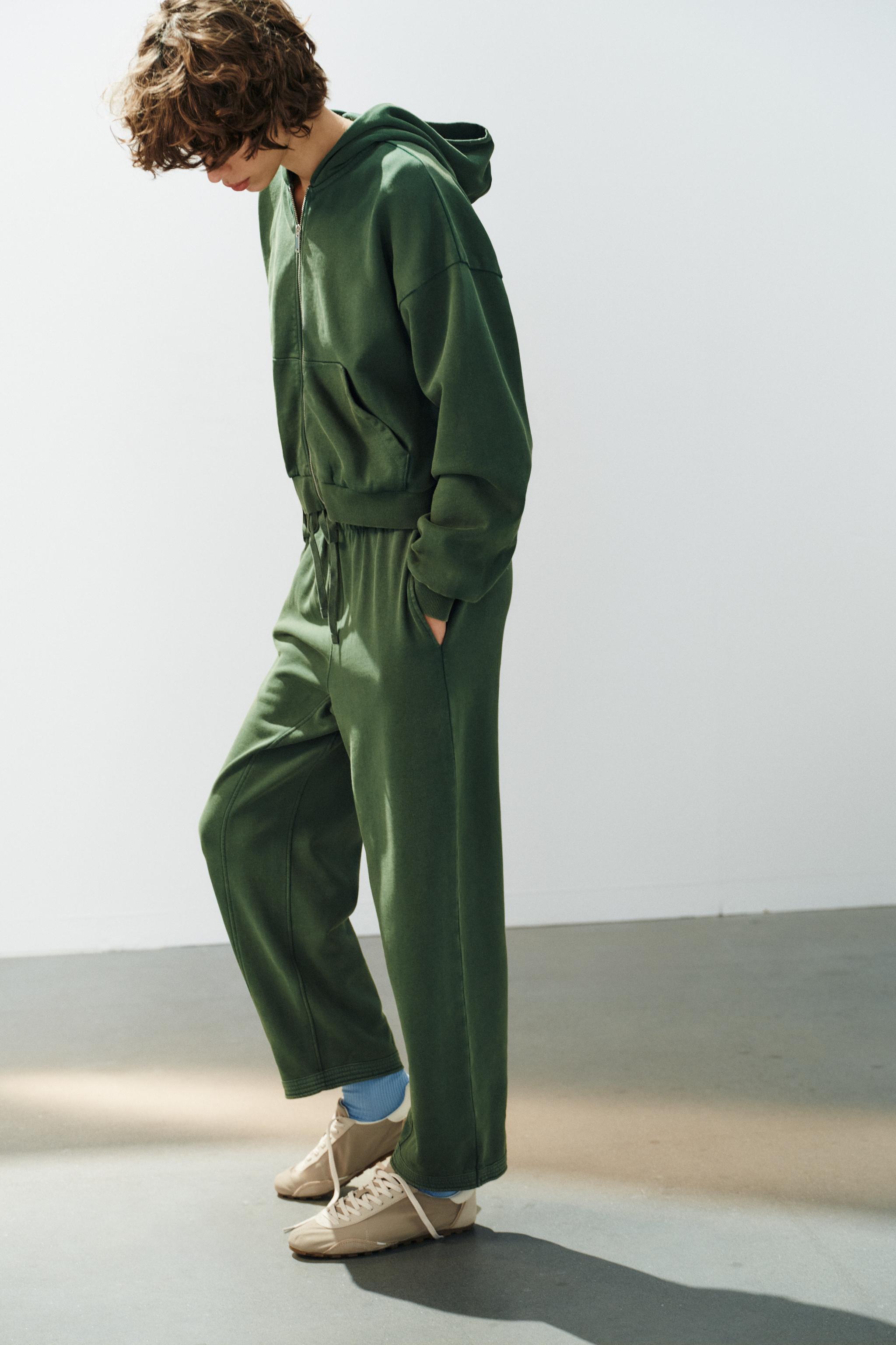 WASHED ZIP-UP HOODIE