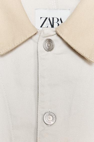 ZW COLLECTION OVERSHIRT WITH POCKETS - Ecru by Zara - Image 5